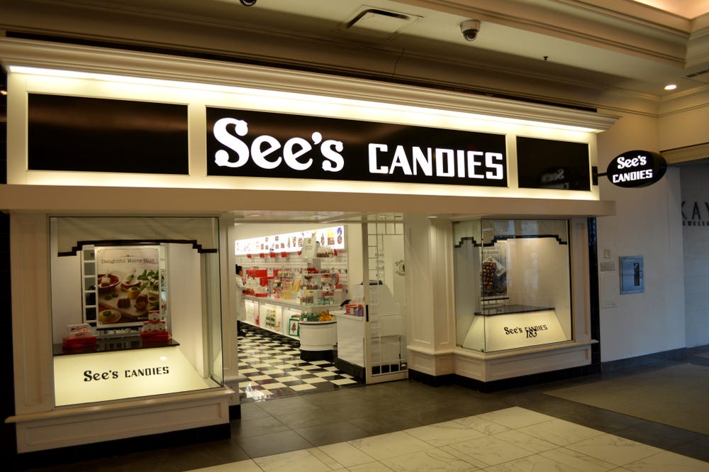 워런 버핏의 초기 투자처 중 하나인 씨즈 캔디 매장 사진