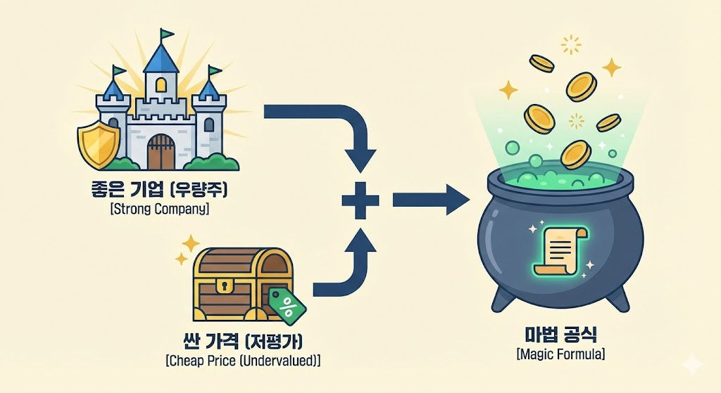 조엘 그린블라트의 마법 공식 도식화